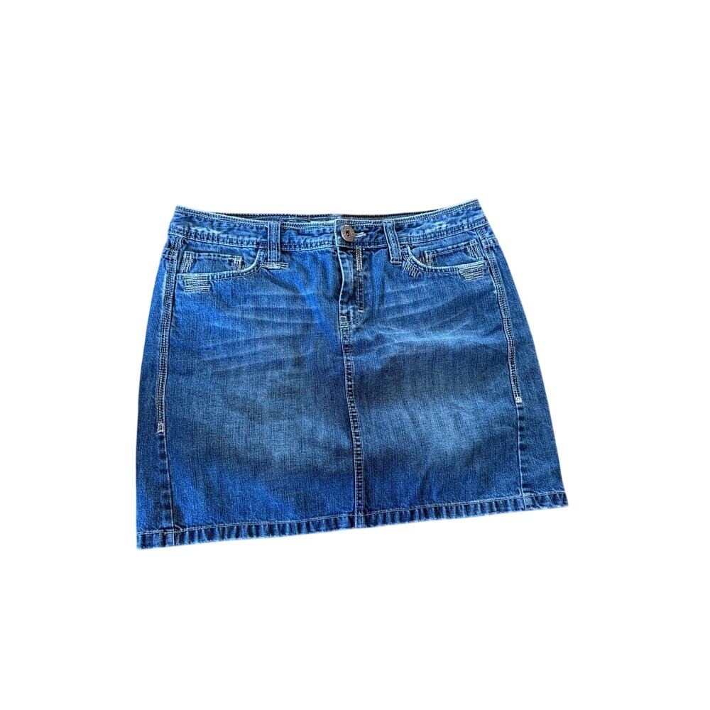 Tommy Hilfiger‎ blue jeans denim skirt retro 90s y2k style mini blue jean skirt